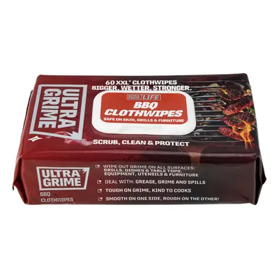 Ultra Grime Life BBQ XXL+ Cloths - Grease & Grime Cleaning Wet Cloths X