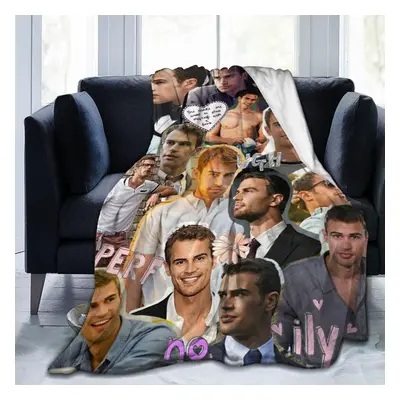 (200CM X 150CM) Theo Actor James Throw Blanket Ultra Soft Flannel Fleece Lightweight Throw Blank