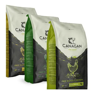 (2kg, Medium (All breeds)) Canagan Chicken Dry Dog Food Grain Free Natural