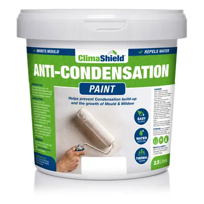 (5 Litres, Brilliant White) Smartseal - Anti-Condensation Paint - Reduce Condensation on Walls a