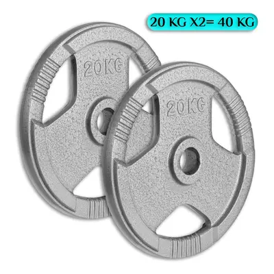 (20Kg x = 40Kg) Olympic 2-Inch Cast Iron Plate Weight Plate