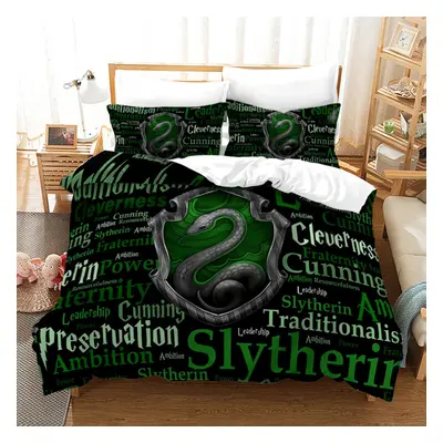 (14, King-220x240 cm) Harry Potter Hogwarts School Of Witchcraft Single Double 3D Duvet Cover Se