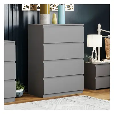 (Grey) Denver Drawer Chest Garment Storage Bedroom Unit