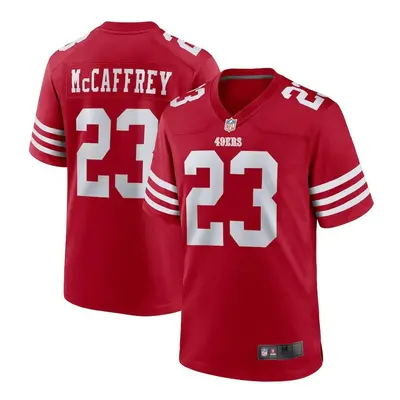 (Men's-S, Scarlet) T-Shirt San Francisco 49ers Christian McCaffrey Jersey - Men's/Women's/Youth