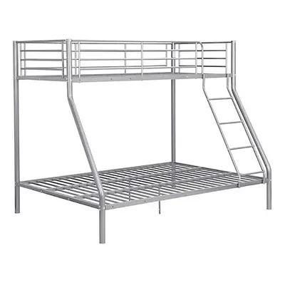 (Silver) Palmdale Metal Triple Sleeper Bunk Bed, 3FT, 4FT6