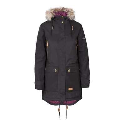 (14, Black) Trespass Womens Parka Jacket Waterproof Clea