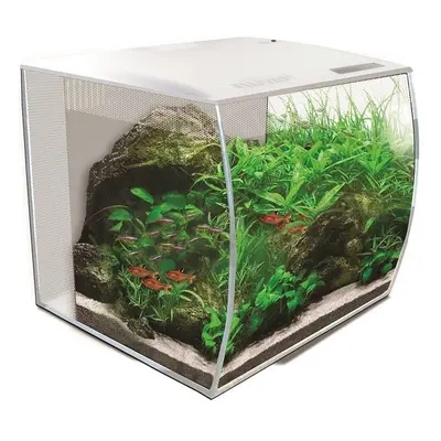 (White) Fluval FLEX Glass Aquarium Kit 34L