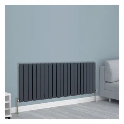 (600x1428mm Double, Anthracite) NRG Horizontal Vertical Flat Panel Designer Radiator Central Hea