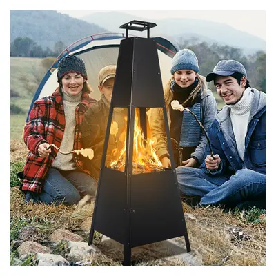 Pyramid Patio Fire Pit Chiminea Heater Outdoor Garden Log Burner Best