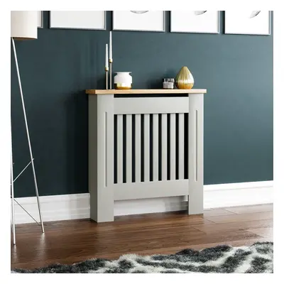 (Small) Arlington Radiator Cover Heating Cabinet Grey Oak