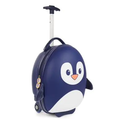 Boppi Tiny Trekker Wheeled Kids Luggage | Suitcase | Bag Blue Penguin