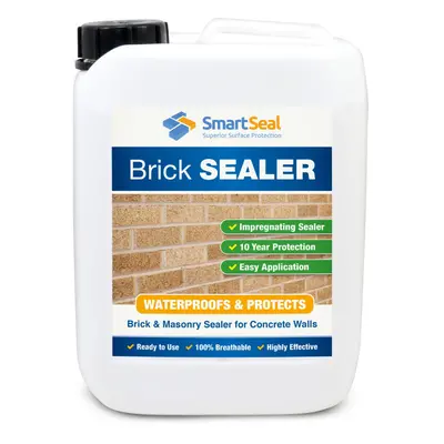 (5 Litres) Smartseal Brick Sealer - Highly Protective Breathable Water & Damp Proof Sealer for B