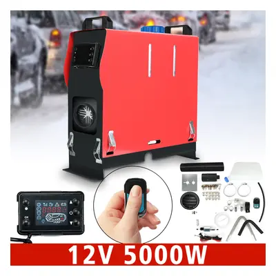 12V 5KW Air Diesel Heater With LCD Remote Control Monitor For Touring Car Boat Caravans