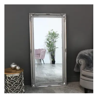 Large Ornate Silver Wall/Floor Mirror 158cm x 78cm