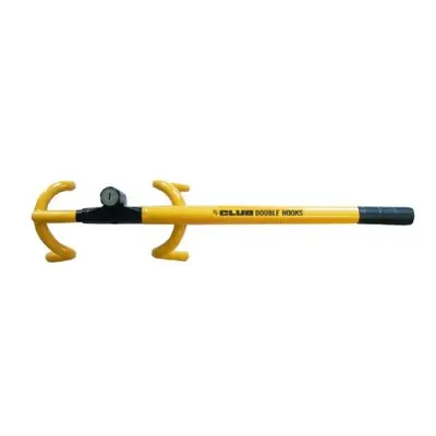 Winner International The Club Twin Hooks Steering Wheel Lock, Yel