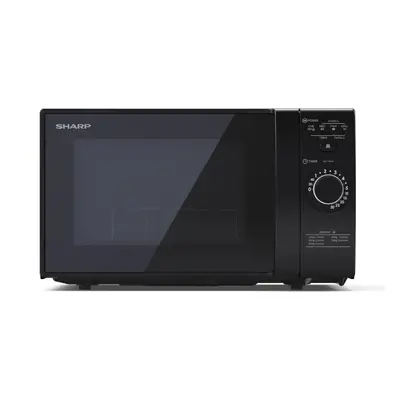 Sharp YC-GS01U-B L 700W Microwave With Defrost Function - Black