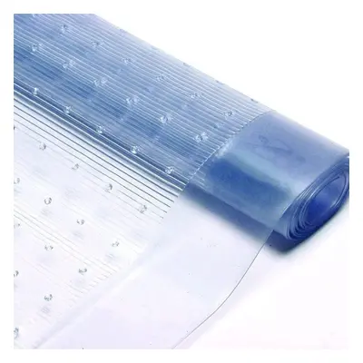 (18 FT Long Width 27") Vinyl Plastic Clear Guard Non-Slip Protector Mat