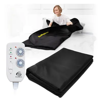 (Black) Infrared Sauna Blanket, Zone,FASTER Weight lose