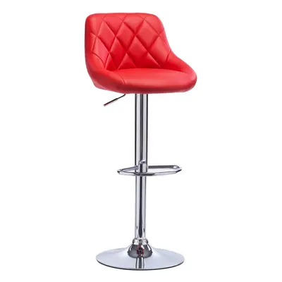 (RED ) MOF Single Bar Stool swivel height adjustable bar stool Style B108