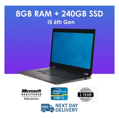 Generic Fast Intel i5 6th Gen Win 8GB Ram 240GB SSD WI-FI Laptop