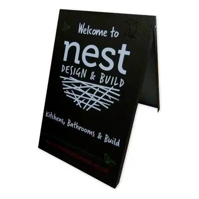 (Black, Yes) A-Board Pavement Sign Magnetic Board Display Metal