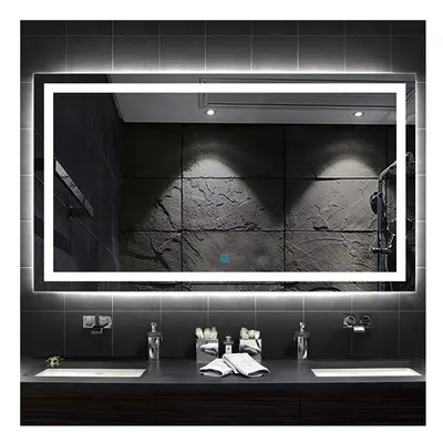 (1200x700mm) Large LED Bathroom Mirrors with Lights Demister