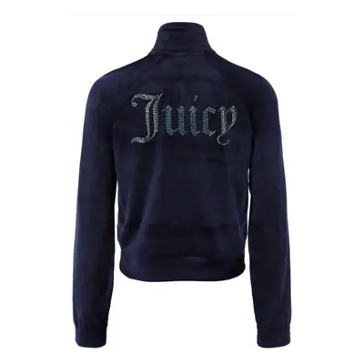 (L) JUICY COUTURE diamante velour jacket in night sky blue