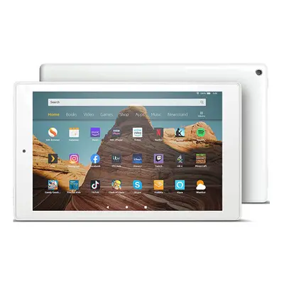 (White) Amazon Fire HD Tablet 10.1" 1080p Full HD display, GB