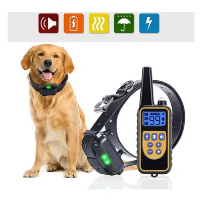 (1 Remote + Collar) 800m Electric Dog Training Collar Pet Remote Control Rechargeable with LCD D