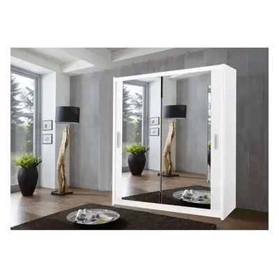 (203 cm, White) Modern Milan Wardrobe In Sizes Colors