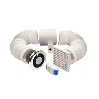 Vent Axia Lo-Carbon Vent-a-Light In-Line Extractor Fan / Light