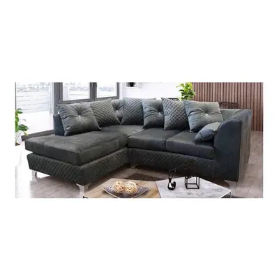 (Left hand corner) Vortex Grey Corner Sofa