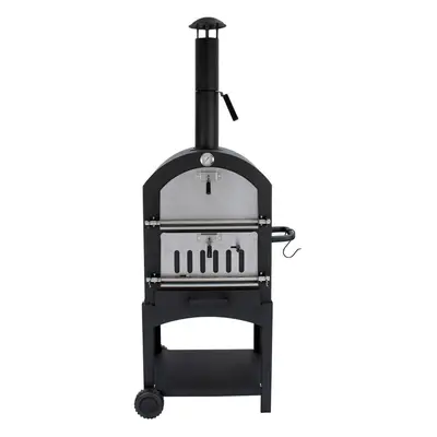 (Without Cover) Outdoor Pizza Oven & Charcoal Barbecue | Multi-Function Garden Oven