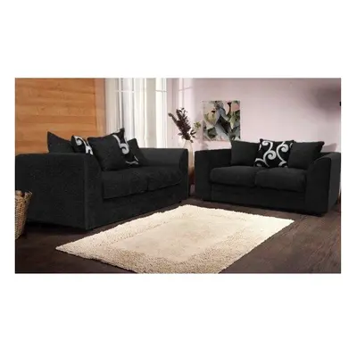 (Black, & Seater Set) Zink & Seater Sofa Set - Colours