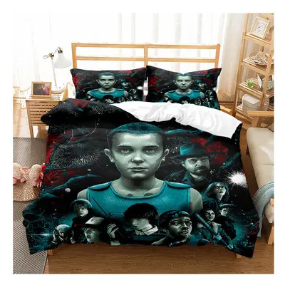 (Style 12, King (220X240CM)/3PCS) stranger things Bedding Single Double Duvet Cover