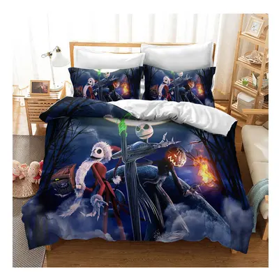 (Pattern 10, Double (200x200cm)) The Nightmare Before Christmas Bedding Single Double Duvet Cove