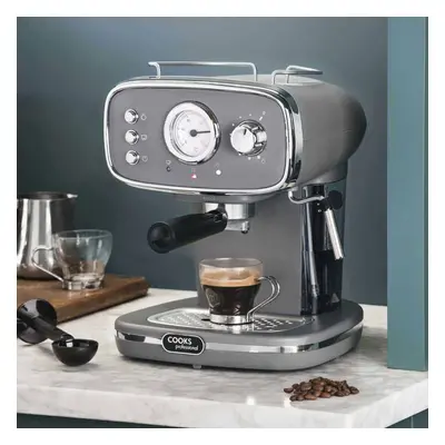 Cooks Professional Coffee Machine Espresso Maker CaffÃ© Barista Pro 15-Bar Pump