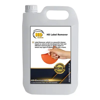 (5000ml - 5L) Sticky Label Remover Fly Poster Glue Cleaner