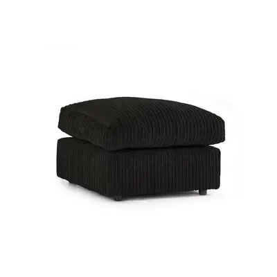 (Footstool, Black) Atrani Jumbo Cord Fabric Sofa