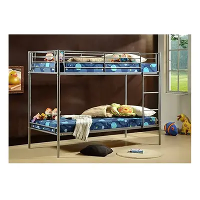 (Frame+ economy mattresses) Lynton 3FT Metal Bunk Bed