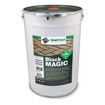 (Dark Grey, Litres) Smartseal Block Magic - Re-Colouring Block Paving Sealer. Superior to Concre