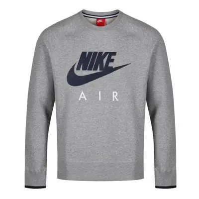 (L) Nike AW77 Sweatshirt Crew Neck Grey Fleece Top New