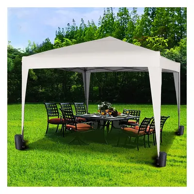 (White) MccÂ® 3x3m Pop-up Gazebo Waterproof Outdoor Garden Marquee Canopy NS