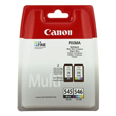 Canon PG-545 CL546 - 8287B005 - x Black,1 x Cyan,1 x Magenta,1 x Yellow - Multipack - Ink Cartri