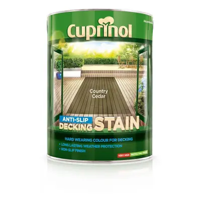 (Country Cedar) Cuprinol Anti-slip Decking Stain 5L