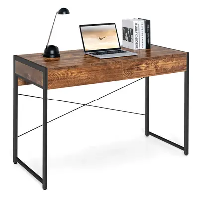 Computer Desk Wooden Laptop Table Writing Workstation w/ Drawer