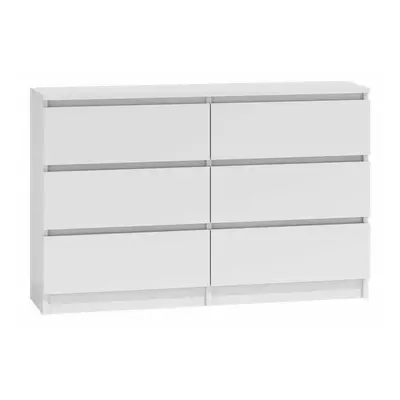 (6 Slim Drawer) MODERN - White Chest Of Drawers Bedroom Furniture Storage Bedside to Drawers