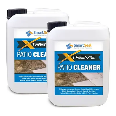 (2 x Litres) SmartSeal Patio Cleaner Xtreme - Quickly Removes Dirt, Grime, Black Spot, Algae & L