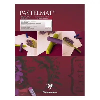 Clairefontaine PastelMat Pastel Card Pad No3, g, x cm, Sheets - White