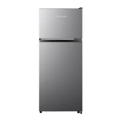 Fridgemaster MTM48120ES 117cm High 80/20 Small Fridge Freezer - Silver - E Rated